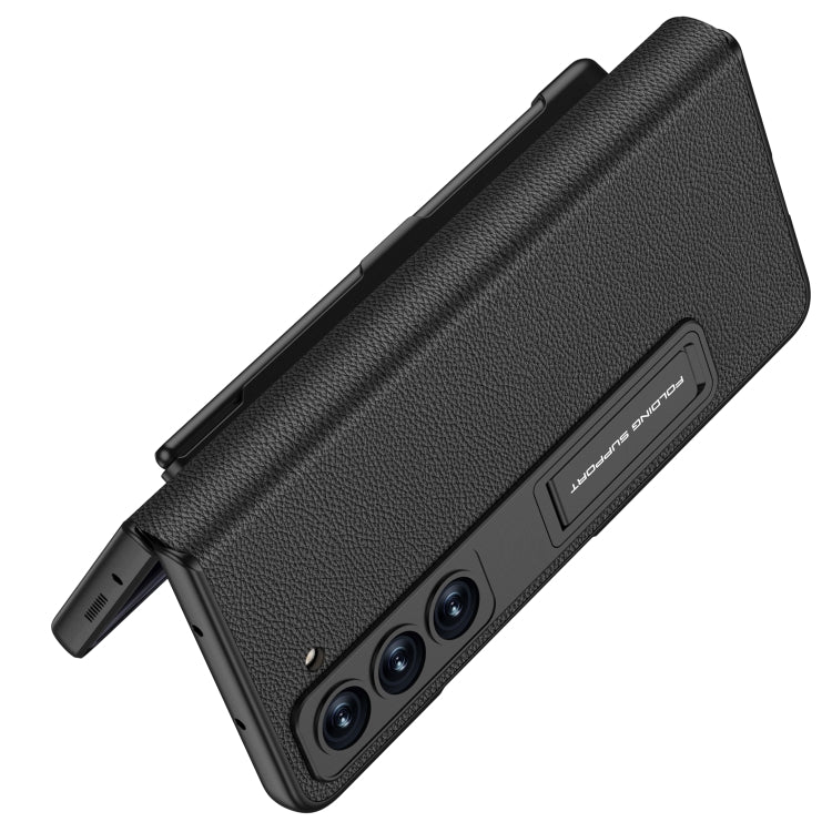 For Samsung Galaxy Z Fold5 GKK Flip Leather All-Inclusive Phone Case with Pen Holder(Carbon Fiber) - free shipping - PMC TechLife - Order now!