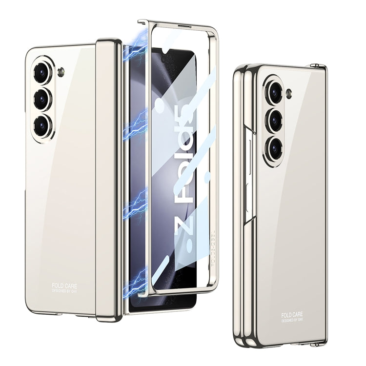 For Samsung Galaxy Z Fold5 GKK Integrated Magnetic Phantom Hinge Folding Phone Case(White) - free shipping - PMC TechLife - Order now!