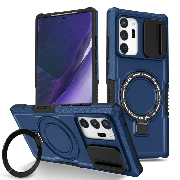 For Samsung Galaxy Note20 Ultra Sliding Camshield Magsafe Holder TPU Hybrid PC Phone Case(Royal Blue) - Galaxy Note20 Ultra Cases by PMC TechLife | Online Shopping South Africa | PMC TechLife