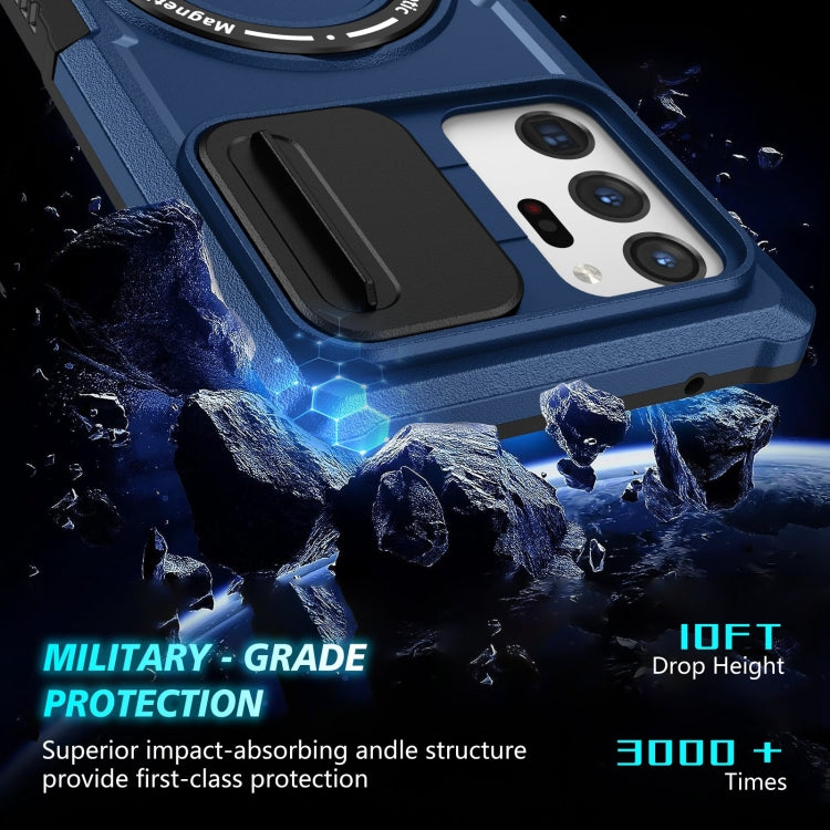 For Samsung Galaxy Note20 Ultra Sliding Camshield Magsafe Holder TPU Hybrid PC Phone Case(Royal Blue) - Galaxy Note20 Ultra Cases by PMC TechLife | Online Shopping South Africa | PMC TechLife