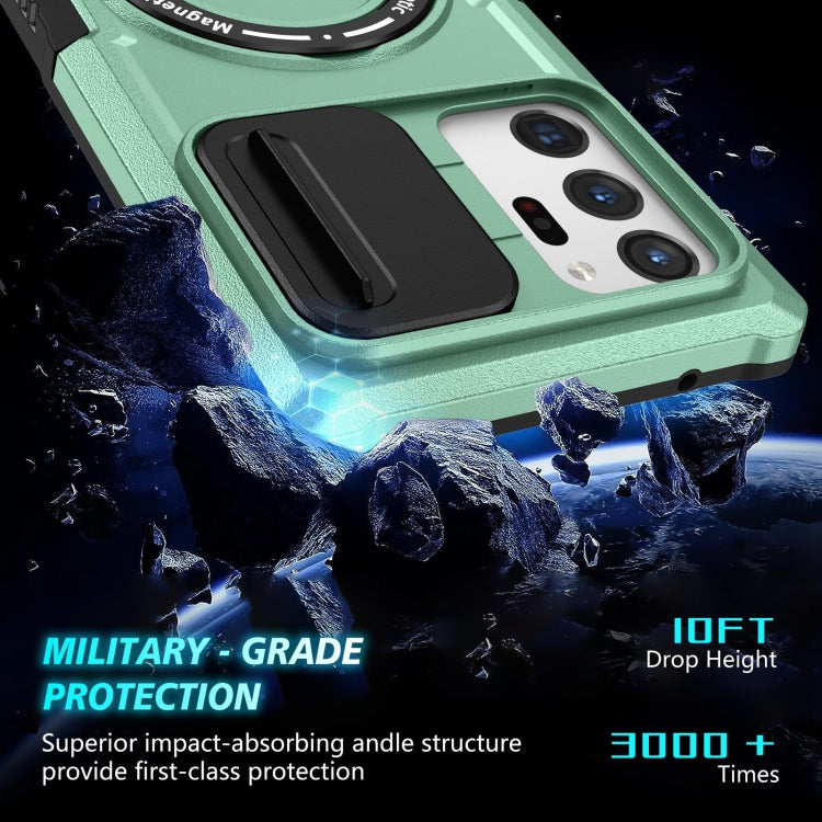 For Samsung Galaxy Note20 Ultra Sliding Camshield Magsafe Holder TPU Hybrid PC Phone Case(Light Blue) - Galaxy Note20 Ultra Cases by PMC TechLife | Online Shopping South Africa | PMC TechLife