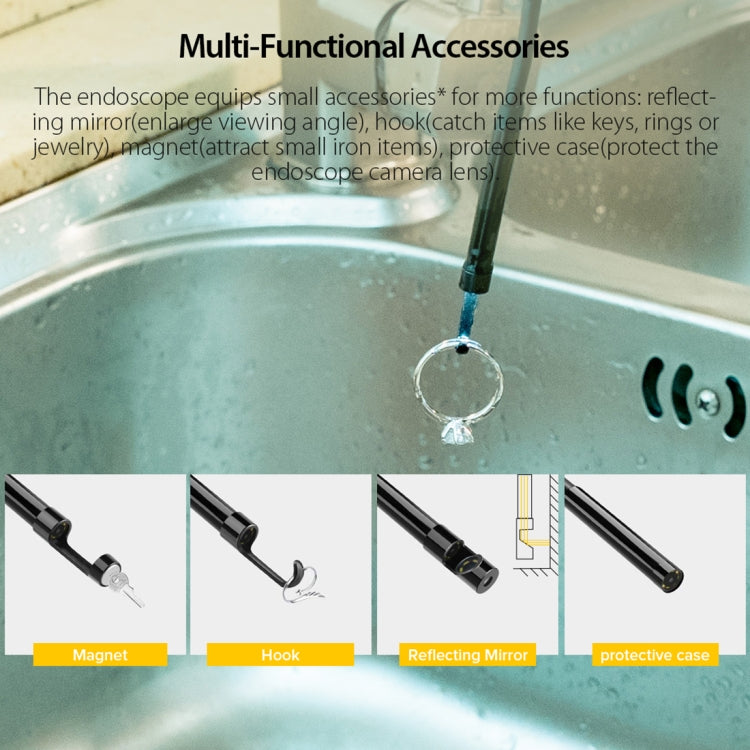 Ulefone Endoscope E1 IP67 Waterproof 3 in 1 Endoscope for Ulefone Power Armor 21 / 19 / 18T / 16 Pro / 13 / Armor Pad(Black) - free shipping - PMC TechLife - Order now!