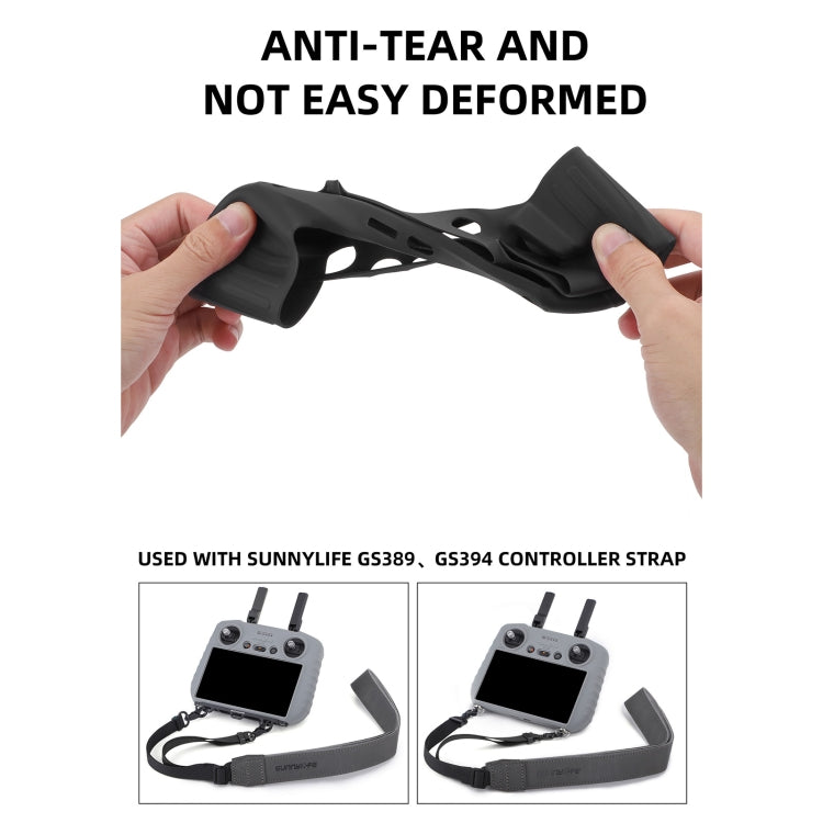For DJI RC 2 Sunnylife Remote Control Shockproof Anti-scratch Silicone Case with Hood(Black) - Others by Sunnylife | Online Shopping South Africa | PMC TechLife | Buy Now Pay Later Mobicred