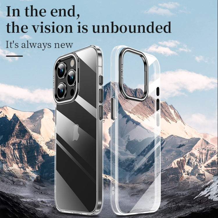 For iPhone 15 Pro Max SULADA PC + Aluminum Alloy Lens Holder Phone Case(Silver) - iPhone 15 Pro Max Cases by SULADA | Online Shopping South Africa | PMC TechLife | Buy Now Pay Later Mobicred