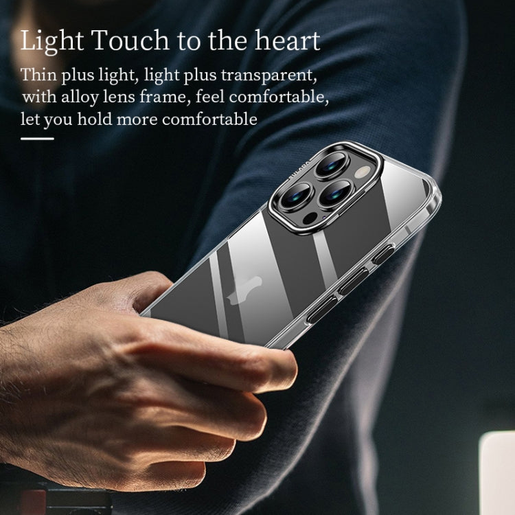 For iPhone 15 Pro Max SULADA PC + Aluminum Alloy Lens Holder Phone Case(Silver) - iPhone 15 Pro Max Cases by SULADA | Online Shopping South Africa | PMC TechLife | Buy Now Pay Later Mobicred