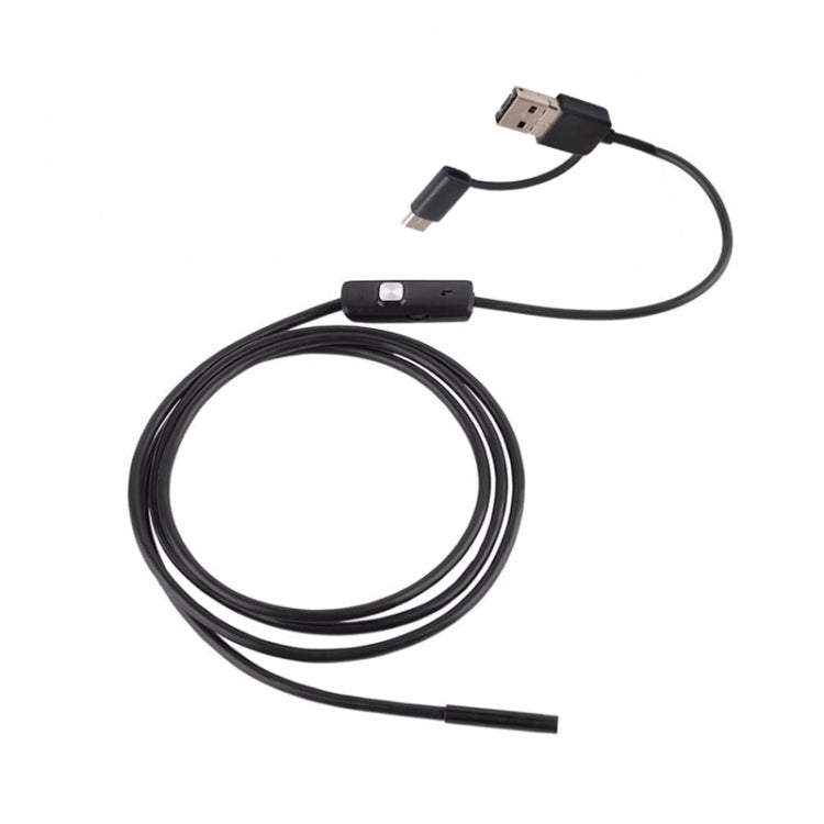 AN100 3 in 1 IP67 Waterproof USB-C / Type-C + Micro USB + USB HD Endoscope Hard Tube Inspection Camera for Parts of OTG Function Android Mobile Phone, with 6 LEDs, Lens Diameter:5.5mm(Length: 1m) - free shipping - PMC TechLife - Order now!