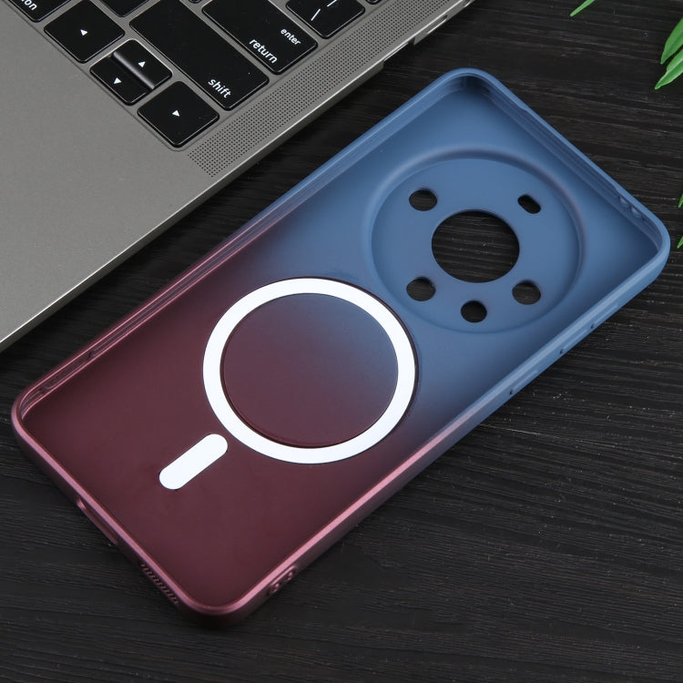 For Huawei Mate 60 Liquid TPU Silicone Gradient MagSafe Phone Case(Blue Purple) - free shipping - PMC TechLife - Order now!
