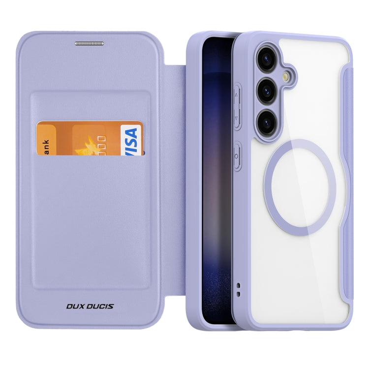 For Samsung Galaxy S24+ 5G DUX DUCIS Skin X Pro Series Magsafe PC + TPU Phone Leather Case(Purple) - Galaxy S24+ 5G Cases by DUX DUCIS | Online Shopping South Africa | PMC TechLife | Buy Now Pay Later Mobicred
