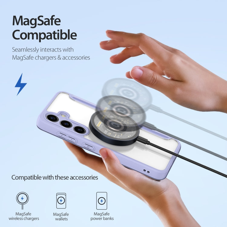 For Samsung Galaxy S24+ 5G DUX DUCIS Skin X Pro Series Magsafe PC + TPU Phone Leather Case(Purple) - Galaxy S24+ 5G Cases by DUX DUCIS | Online Shopping South Africa | PMC TechLife | Buy Now Pay Later Mobicred