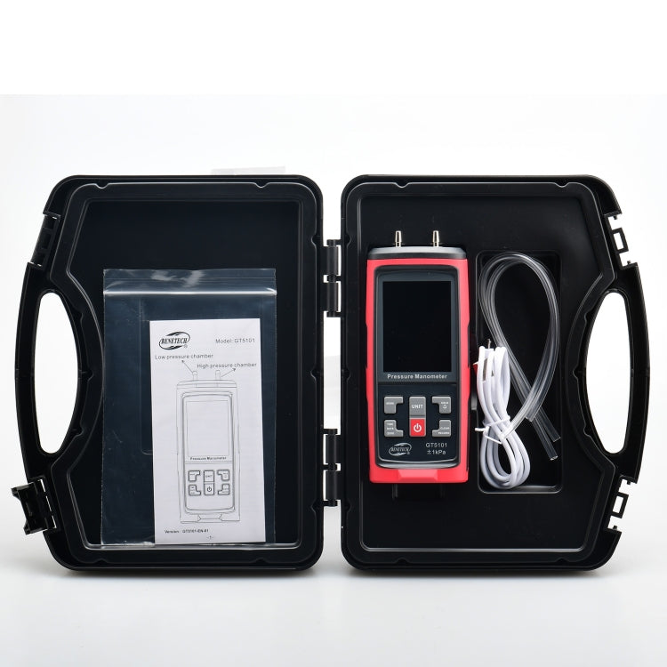 BENETECH GT5101 LCD Display Differential Pressure Meter, Specification:125Pa - free shipping - PMC TechLife - Order now!