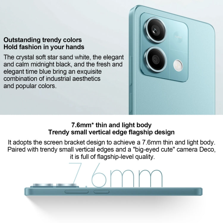 Xiaomi Redmi Note 13 5G, 6GB+128GB,  6.67 inch MIUI 14 Mediatek Dimensity 6080 Octa Core up to 2.4GHz, Network: 5G(Black) - free shipping - PMC TechLife - Order now!