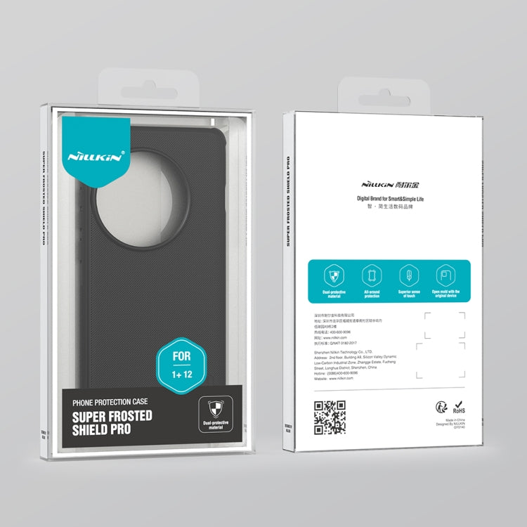 For OnePlus 12 NILLKIN Frosted Shield Pro PC + TPU Phone Case(Black) - OnePlus Cases by NILLKIN | Online Shopping South Africa | PMC TechLife | Buy Now Pay Later Mobicred