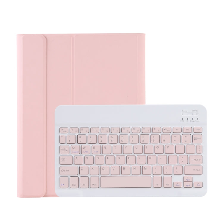 C-11B For iPad Air 4 / Air 5 / Pro 11 inch 2022 / 2021 / 2020 / 2018 Detachable ABS Candy Color Bluetooth Keyboard Tablet Case with Stand & Pen Slot(Pink) - For iPad Pro by PMC TechLife | Online Shopping South Africa | PMC TechLife | Buy Now Pay Later Mobicred