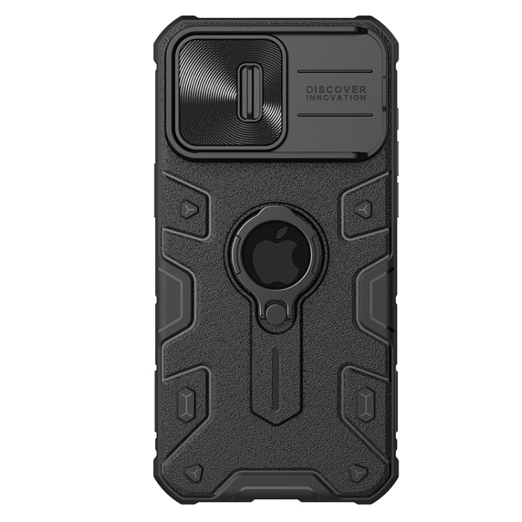 For iPhone 15 Pro NILLKIN Shockproof CamShield Armor Protective Case with Invisible Ring Holder(Black) - iPhone 15 Pro Cases by NILLKIN | Online Shopping South Africa | PMC TechLife | Buy Now Pay Later Mobicred