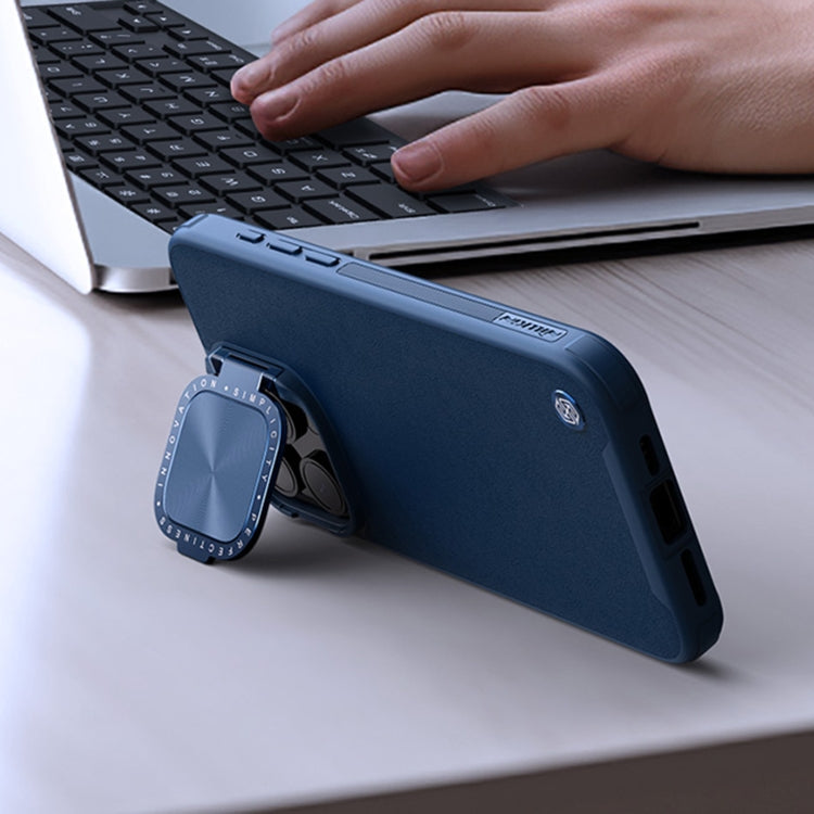 For iPhone 15 Pro Max NILLKIN CamShield Prop Series PC + TPU Phone Case(Blue) - free shipping - PMC TechLife - Order now!