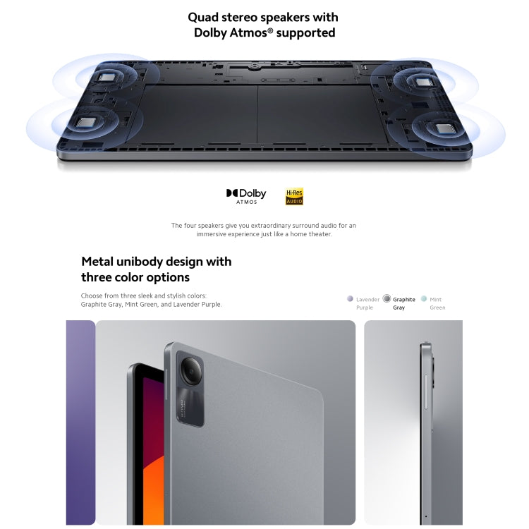 Xiaomi Redmi Pad SE 11 inch, 6GB+128GB, MIUI Pad 14 OS Qualcomm Snapdragon 680 Octa Core, Not Support Google Play(Grey) - free shipping - PMC TechLife - Order now!