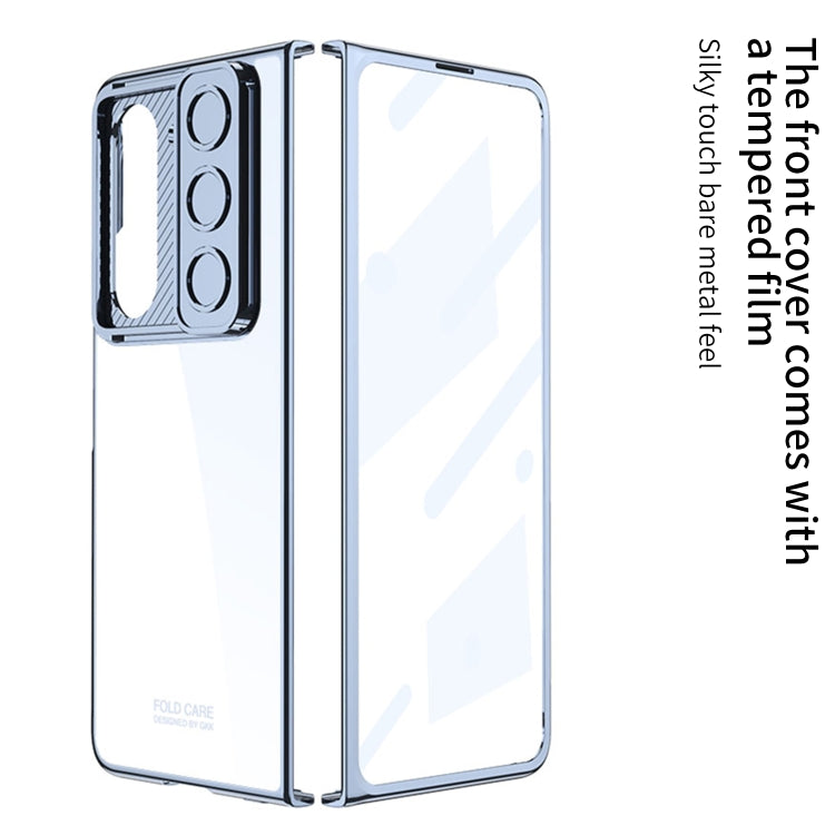For Samsung Galaxy Z Fold5 GKK Integrated Push Lens Window PC Phone Case(Black) - Galaxy Z Fold5 Cases by GKK | Online Shopping South Africa | PMC TechLife | Buy Now Pay Later Mobicred