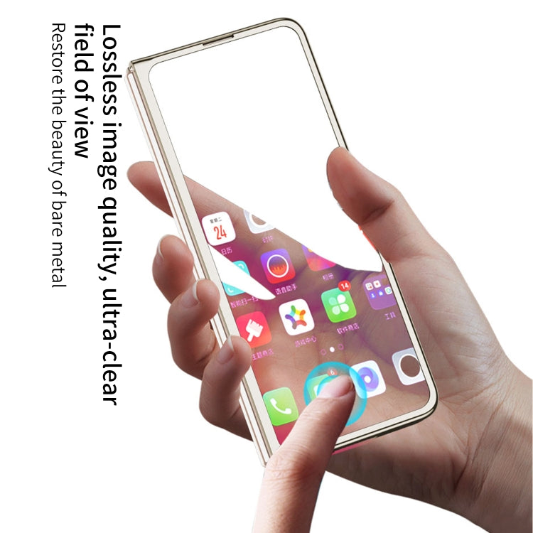 For Samsung Galaxy Z Fold5 GKK Integrated Push Lens Window PC Phone Case(Black) - Galaxy Z Fold5 Cases by GKK | Online Shopping South Africa | PMC TechLife | Buy Now Pay Later Mobicred