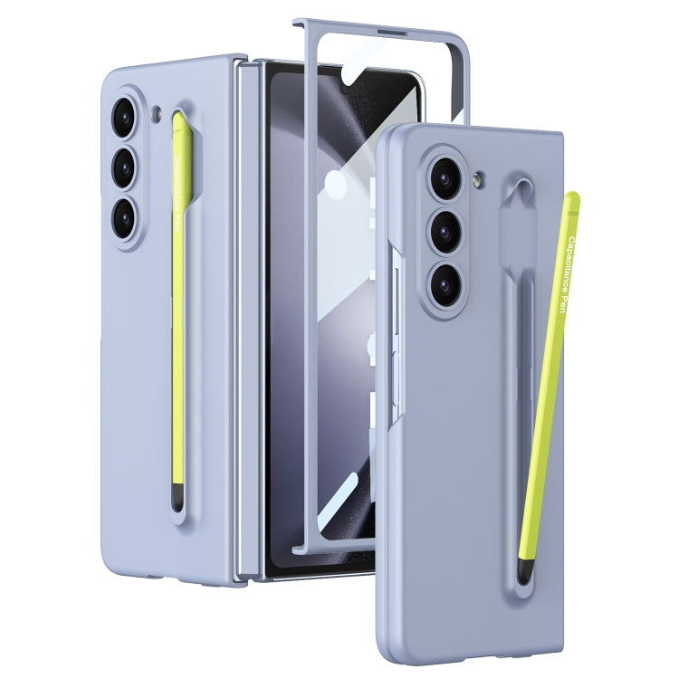For Samsung Galaxy Z Fold5 5G GKK Integrated Ultra-thin PC Phone Case with Pen Slots, No Include Pen(Blue) - Galaxy Z Fold5 Cases by GKK | Online Shopping South Africa | PMC TechLife | Buy Now Pay Later Mobicred