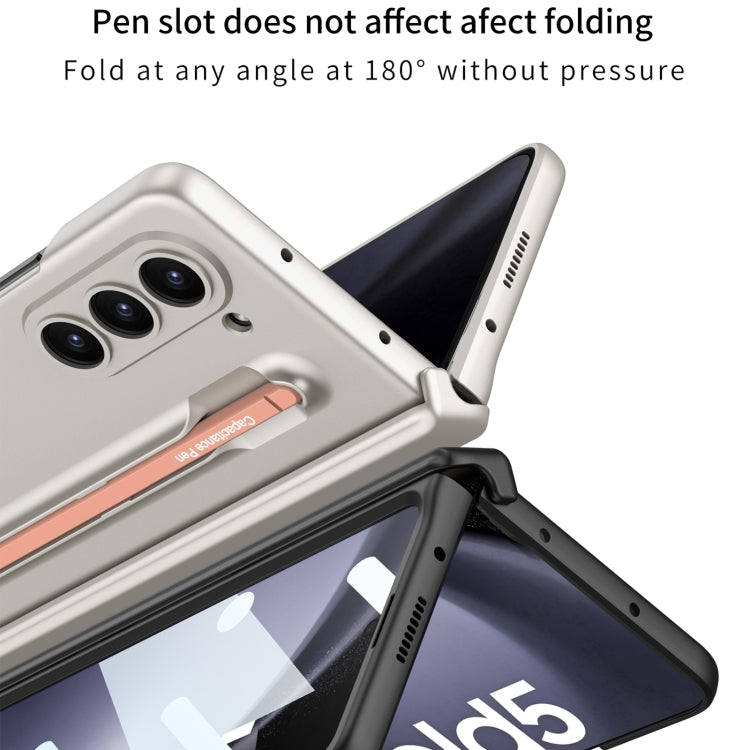 For Samsung Galaxy Z Fold5 5G GKK Integrated Fold Hinge Phone Case with Pen Slots, No Include Pen(Black) - Galaxy Z Fold5 Cases by GKK | Online Shopping South Africa | PMC TechLife | Buy Now Pay Later Mobicred