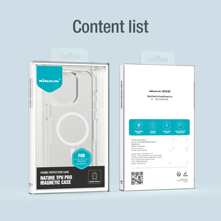 For iPhone 15 Pro Max NILLKIN Ultra Clear Magsafe PC + TPU Phone Case(Transparent) - iPhone 15 Pro Max Cases by NILLKIN | Online Shopping South Africa | PMC TechLife | Buy Now Pay Later Mobicred