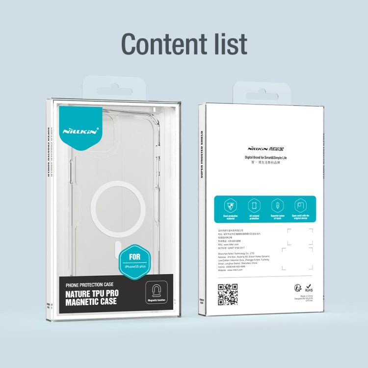 For iPhone 15 Plus NILLKIN Ultra Clear Magsafe PC + TPU Phone Case(Blue) - iPhone 15 Plus Cases by NILLKIN | Online Shopping South Africa | PMC TechLife | Buy Now Pay Later Mobicred