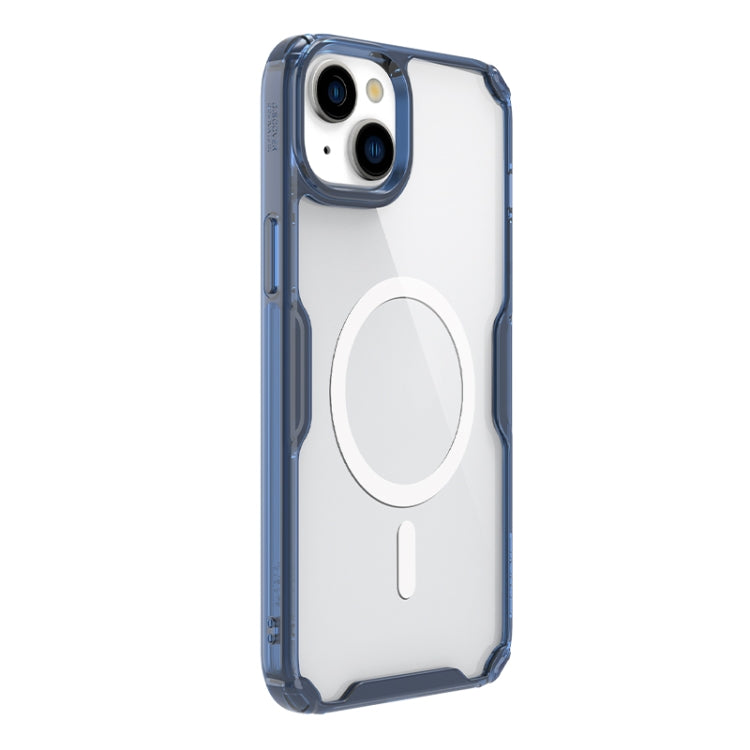 For iPhone 15 NILLKIN Ultra Clear Magsafe PC + TPU Phone Case(Blue) - iPhone 15 Cases by NILLKIN | Online Shopping South Africa | PMC TechLife
