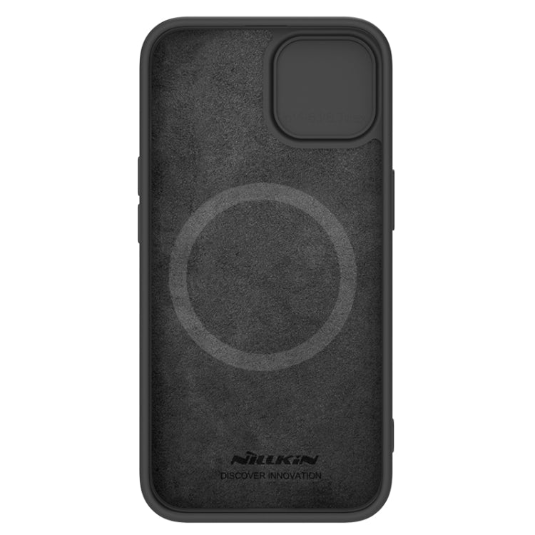 For iPhone 15 Plus NILLKIN CamShield MagSafe Liquid Silicone Phone Case(Black) - free shipping - PMC TechLife - Order now!