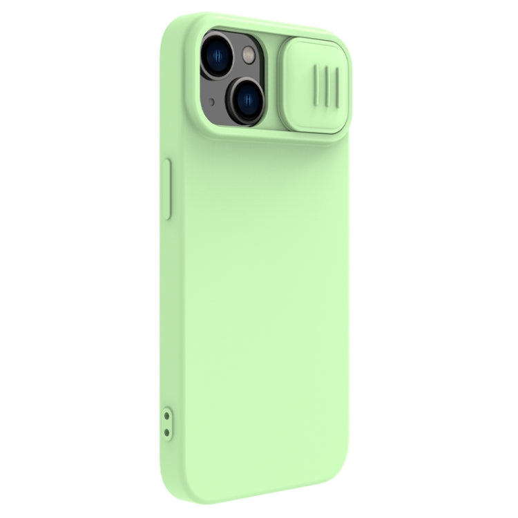 For iPhone 15 Plus NILLKIN CamShield MagSafe Liquid Silicone Phone Case(Green) - free shipping - PMC TechLife - Order now!