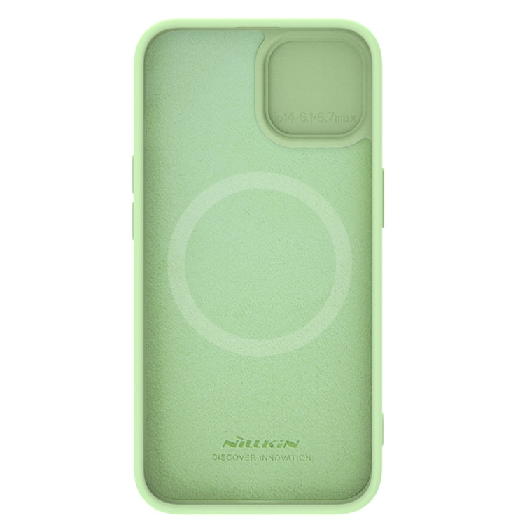 For iPhone 15 NILLKIN CamShield MagSafe Liquid Silicone Phone Case(Green) - free shipping - PMC TechLife - Order now!