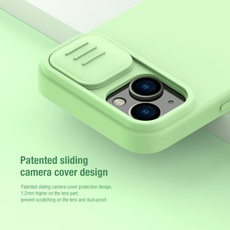 For iPhone 15 NILLKIN CamShield MagSafe Liquid Silicone Phone Case(Green) - free shipping - PMC TechLife - Order now!
