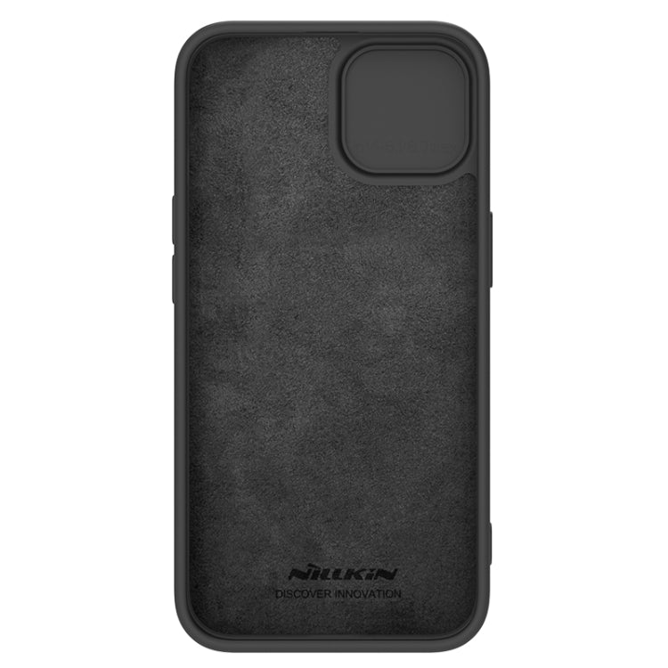 For iPhone 15 Plus NILLKIN CamShield Liquid Silicone Phone Case(Black) - iPhone 15 Plus Cases by NILLKIN | Online Shopping South Africa | PMC TechLife | Buy Now Pay Later Mobicred