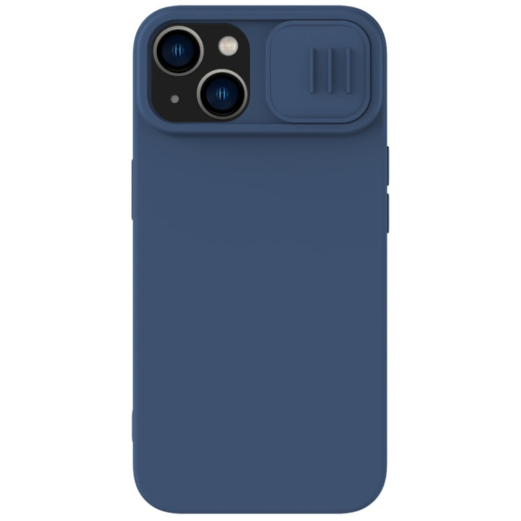 For iPhone 15 Plus NILLKIN CamShield Liquid Silicone Phone Case(Blue) - iPhone 15 Plus Cases by NILLKIN | Online Shopping South Africa | PMC TechLife | Buy Now Pay Later Mobicred