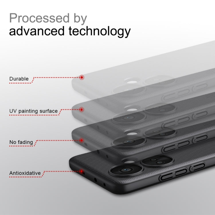 For OPPO K11 NILLKIN Frosted PC Phone Case(Red) - OPPO Cases by NILLKIN | Online Shopping South Africa | PMC TechLife | Buy Now Pay Later Mobicred