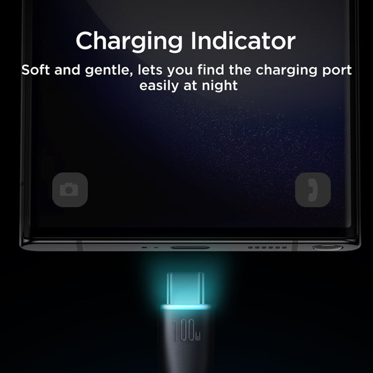 JOYROOM SA32-AC6 Starry Series 100W USB to USB-C / Type-C Fast Charging Data Cable, Length:1m(Black) - USB-C & Type-C Cable by JOYROOM | Online Shopping South Africa | PMC TechLife