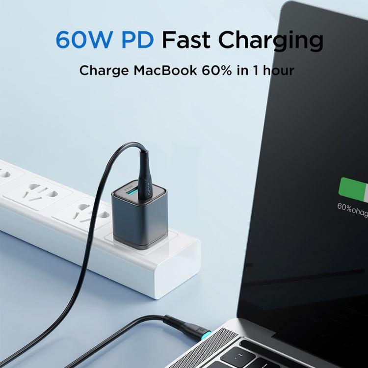 JOYROOM SA32-CC3 Starry Series 60W USB-C / Type-C to USB-C / Type-C Fast Charging Data Cable, Length:1m(Black) - USB-C & Type-C Cable by JOYROOM | Online Shopping South Africa | PMC TechLife