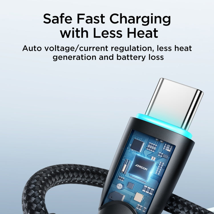JOYROOM SA32-CC3 Starry Series 60W USB-C / Type-C to USB-C / Type-C Fast Charging Data Cable, Length:1m(Black) - USB-C & Type-C Cable by JOYROOM | Online Shopping South Africa | PMC TechLife