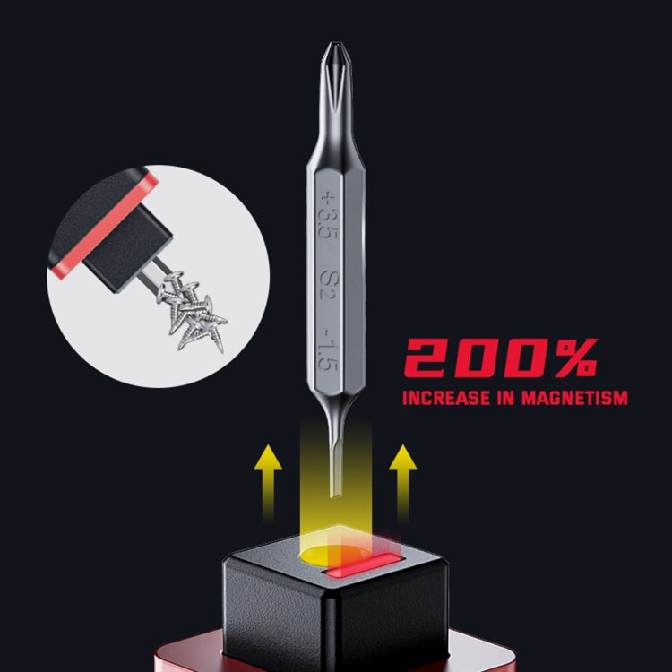 JAKEMY JM-8195 21 in 1 S-2 Bits Square Handle Design Screwdriver(Black) - free shipping - PMC TechLife - Order now!