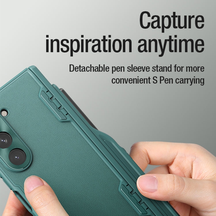 For Samsung Galaxy Z Fold5 NILLKIN CamShield Fold Series PC + TPU Phone Case with Pen Slot(Green) - free shipping - PMC TechLife - Order now!