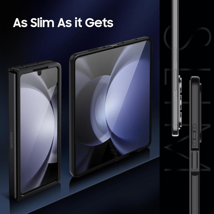 For Samsung Galaxy Z Fold5 MagSafe Ultra-thin Translucent PC+TPU Phone Case(Black) - Galaxy Z Fold5 Cases by PMC TechLife | Online Shopping South Africa | PMC TechLife