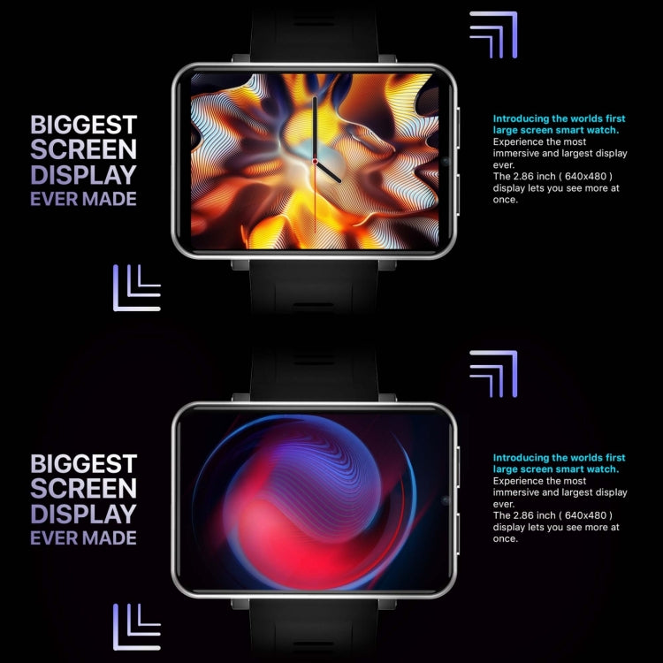 DM100 2.86 inch IPS Full Screen Smart Sport Watch, Support Independent Card Insertion / Multiple Sports Modes / Heart Rate Monitoring / Step Counting, Memory:RAM 3GB+ROM 32GB(Tarnish) - free shipping - PMC TechLife - Order now!