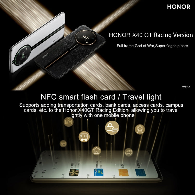 Honor X40 GT Racing, 12GB+256GB, 6.81 inch Magic OS 7.0 Snapdragon 888 Octa Core up to 2.84GHz, Network: 5G, OTG, NFC, Not Support Google Play(Racing Black) - free shipping - PMC TechLife - Order now!