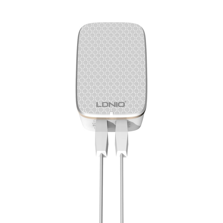 LDNIO A2204 2 in 1 12W Dual USB Interface Travel Charger Mobile Phone Charger with Micro USB Data Cable, UK Plug - free shipping - PMC TechLife - Order now!