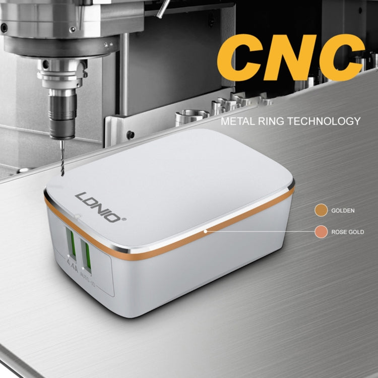 LDNIO A2204 2 in 1 12W Dual USB Interface Travel Charger Mobile Phone Charger with Type-C / USB-C Data Cable, EU Plug - free shipping - PMC TechLife - Order now!