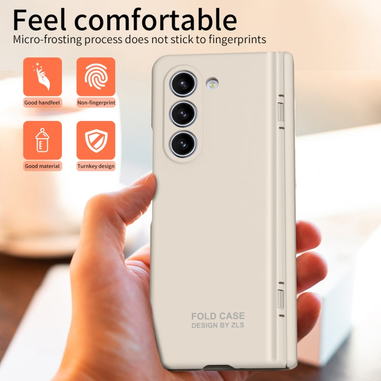 For Samsung Galaxy Z Fold5 Extraordinary Series Hinged Folding Full Phone Case with Pen Slot & Stylus(White) - free shipping - PMC TechLife - Order now!