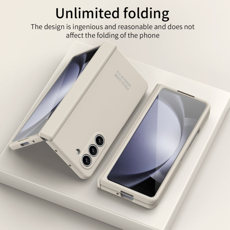 For Samsung Galaxy Z Fold5 Extraordinary Series Hinged Folding Full Phone Case with Pen Slot & Stylus(White) - free shipping - PMC TechLife - Order now!