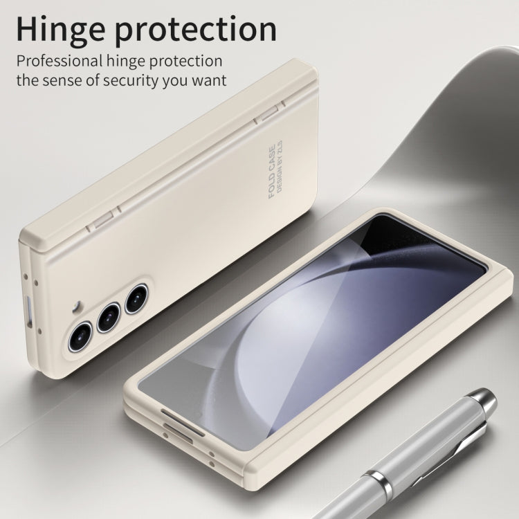 For Samsung Galaxy Z Fold5 Extraordinary Series Hinged Folding Full Phone Case with Pen Slot & Stylus(White) - free shipping - PMC TechLife - Order now!