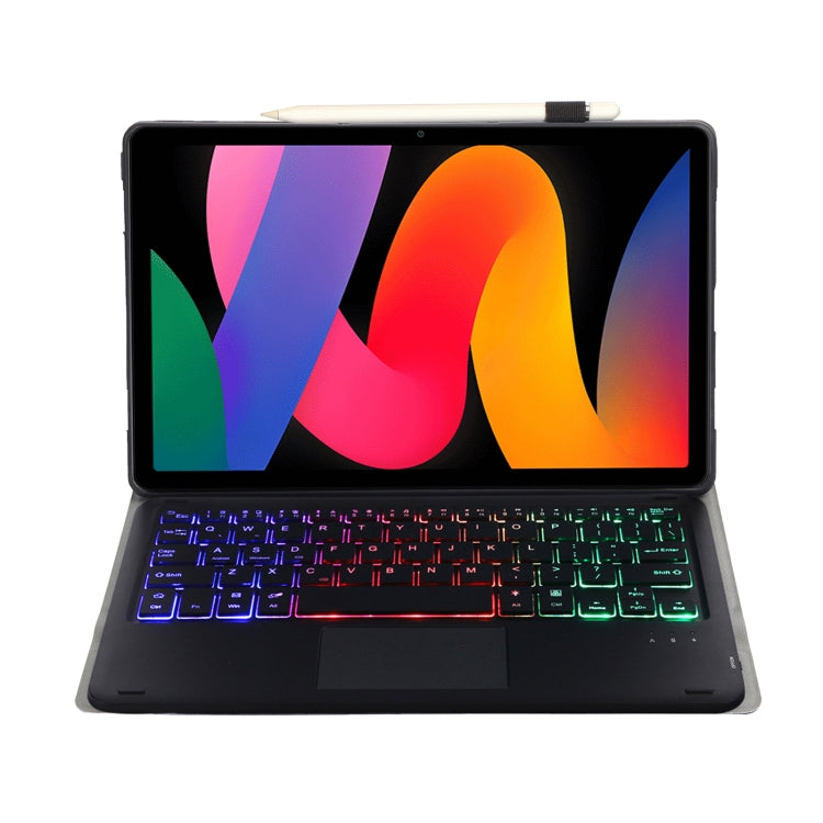 For Xiaomi Redmi Pad SE 11 inch A0N9-AS Lambskin Texture Ultra-thin Detachable Backlight Bluetooth Keyboard Leather Case with Touchpad(Black) - free shipping - PMC TechLife - Order now!