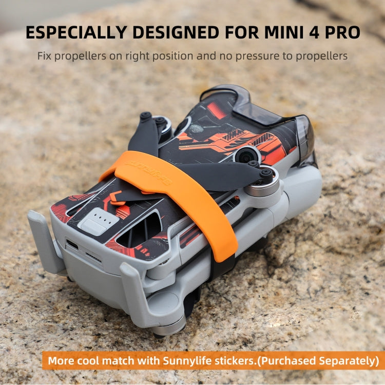 For DJI Mini 4 Pro Sunnylife SJ711 Blade Holder Fixed Propeller Fixer Guard(Orange) - free shipping - PMC TechLife - Order now!