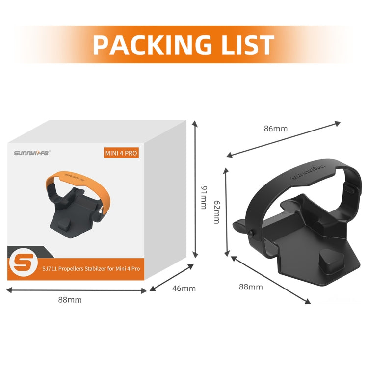 For DJI Mini 4 Pro Sunnylife SJ711 Blade Holder Fixed Propeller Fixer Guard(Orange) - free shipping - PMC TechLife - Order now!